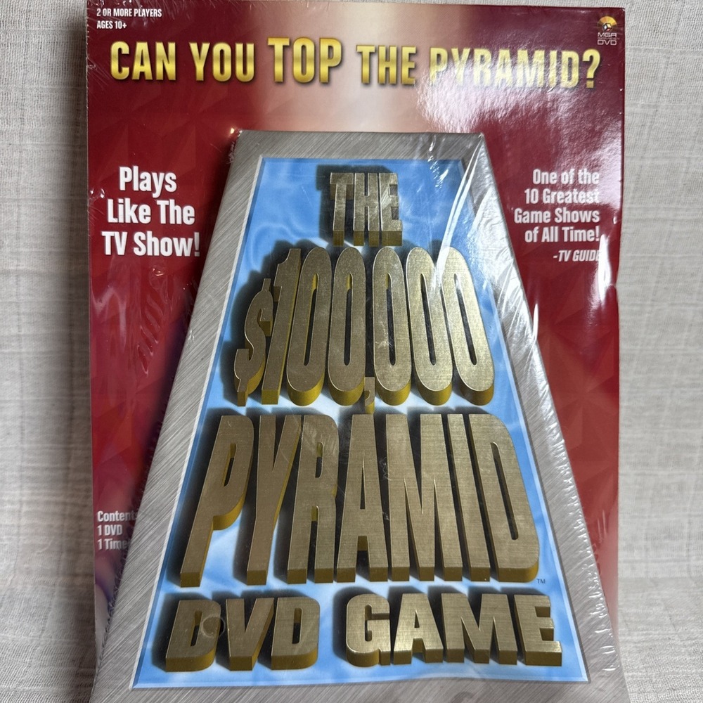 Vintage 2006 MGA Entertainment THE $100,000 PYRAMID DVD GAME‎ - New & Sealed